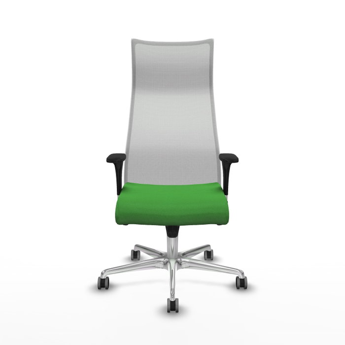 PIQUERAS Y CRESPO Sillón Albacete Verde y Blanco con Mecanismo Sincro y Base de Aluminio PIQUERAS Y CRESPO Sillón Albacete Verde y Blanco con Mecanismo Sincro y Base de Aluminio