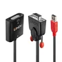 LINDY 38184 Adaptador de VGA a DVI-D con alimentación USB