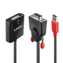 LINDY 38184 Adaptador de VGA a DVI-D con alimentación USB