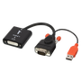LINDY 38184 Adaptador de VGA a DVI-D con alimentación USB
