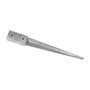 Faura Piqueta Metálica Cuadrada Acero Galvanizado 9x9 cm 75 cm altura F50005