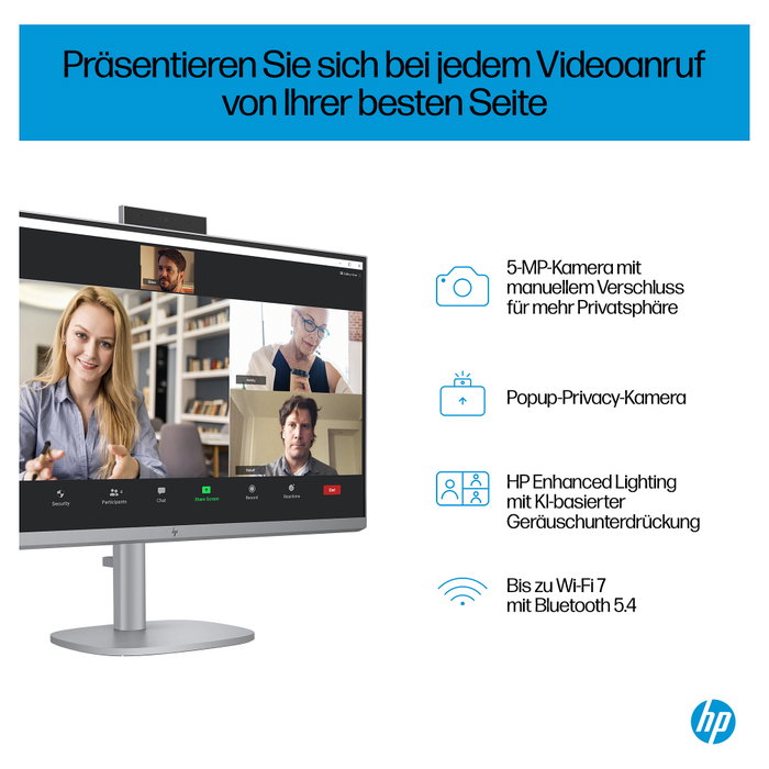 HP 27-cs0175ng OmniStudio X All-in-One PC - Intel Core i5-155H, 32GB RAM, 2TB SSD, Windows 11 Home