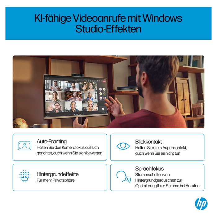 HP 27-cs0175ng OmniStudio X All-in-One PC - Intel Core i5-155H, 32GB RAM, 2TB SSD, Windows 11 Home