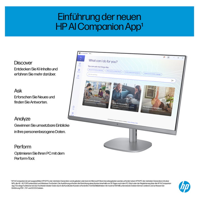 HP 27-cs0175ng OmniStudio X All-in-One PC - Intel Core i5-155H, 32GB RAM, 2TB SSD, Windows 11 Home