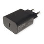 VALUE Cargador USB con 1 Puerto Tipo-C (PD) de 25W Negro