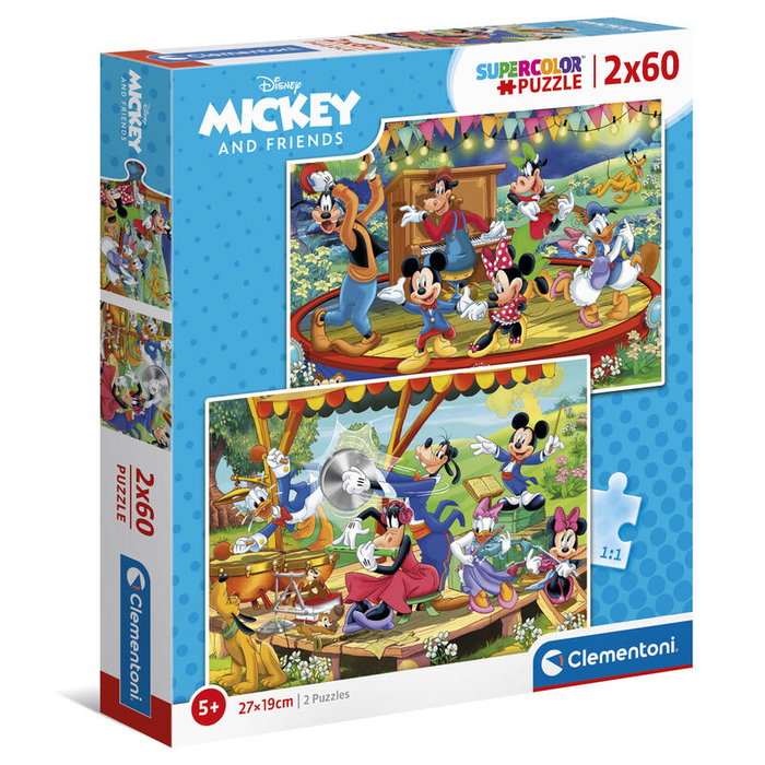 CLEMENTONI Puzzle Mickey and Friends Disney 2x60pzs CLEMENTONI Puzzle Mickey and Friends Disney 2x60pzs