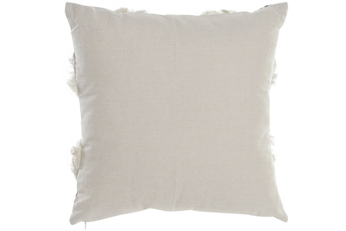DKD Home Decor Cojin Colonial Blanco Negro Poliester 10 x 45 x 45 cm DKD Home Decor Cojin Colonial Blanco Negro Poliester 10 x 45 x 45 cm
