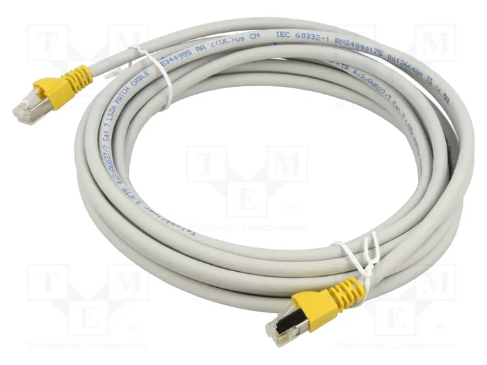 TELEGÄRTNER Patch cord Cat 5 U/UTP 0,5m gris