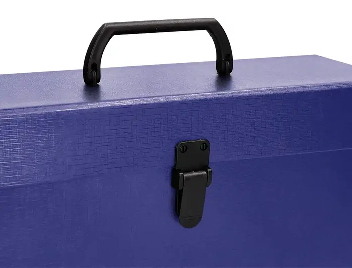 Liderpapel Maletín Clasificador con Fuelle y Asa Azul de 19 Departamentos Liderpapel Maletín Clasificador con Fuelle y Asa Azul de 19 Departamentos