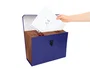 Liderpapel Maletín Clasificador con Fuelle y Asa Azul de 19 Departamentos