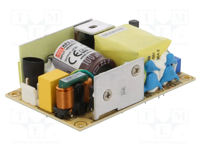 MEAN WELL RPS-65-7.5 Alimentador de Impulso Abierto 60W 7,5V DC MEAN WELL RPS-65-7.5 Alimentador de Impulso Abierto 60W 7,5V DC