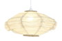 DKD Home Decor Lámpara de Techo Lino y Cuerda Crudo 45x45x20 cm