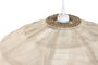 DKD Home Decor Lámpara de Techo Lino y Cuerda Crudo 45x45x20 cm