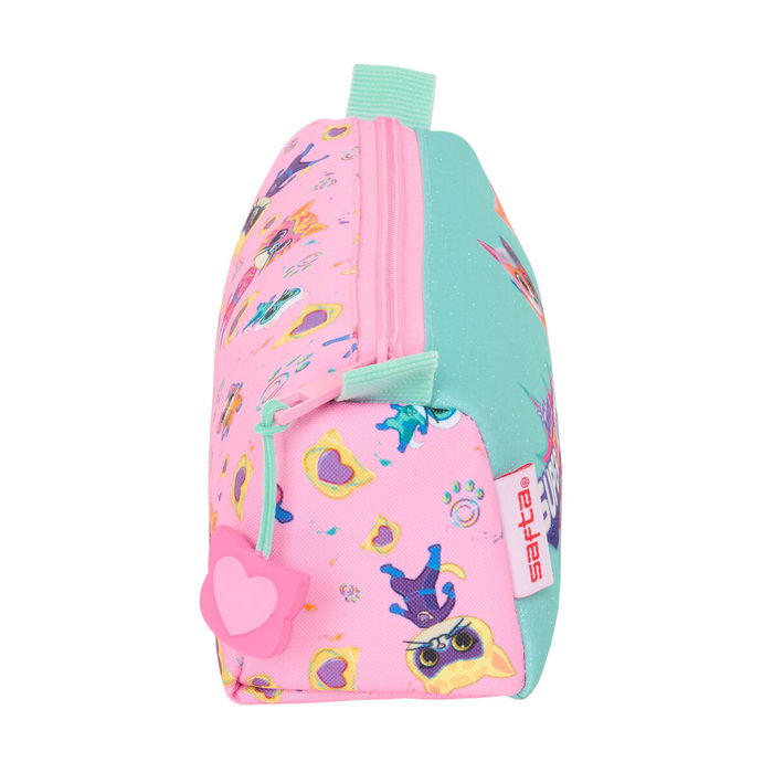 Portatodo SuperKitties Rosa Turquesa 21 x 8 x 7 cm