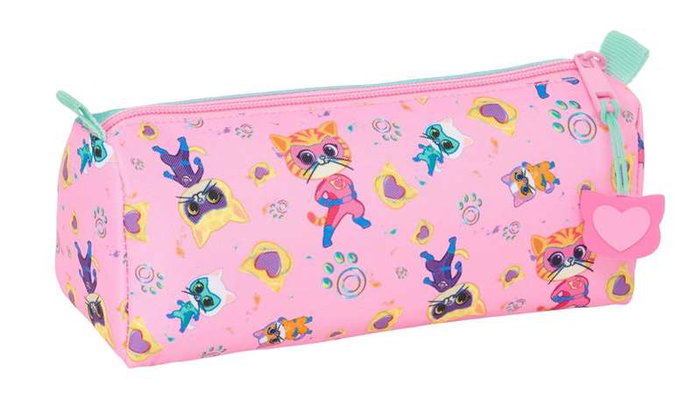 Portatodo SuperKitties Rosa Turquesa 21 x 8 x 7 cm