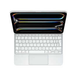 Apple Magic Keyboard para iPad Pro 11" M4 Español - Teclado con Trackpad Retroiluminado y Carga USB-C, Diseño Premium Blanco para Productividad