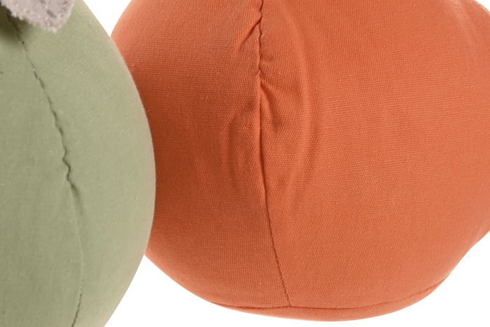 DKD Home Decor Sujetapuertas Naranja Verde 6 Unidades 17 x 16 x 18 cm