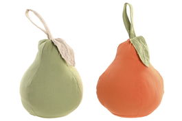 DKD Home Decor Sujetapuertas Naranja Verde 6 Unidades 17 x 16 x 18 cm