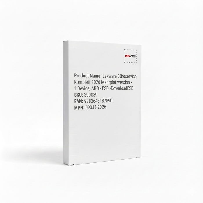 Lexware Büroservice Komplett 2026 Mehrplatzversion - 1 Device, ABO - ESD - Download Lexware Büroservice Komplett 2026 Mehrplatzversion - 1 Device, ABO - ESD - Download