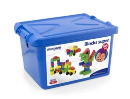 Miniland Juego Super Blocks 96 Piezas Bloques Construcción Educativo