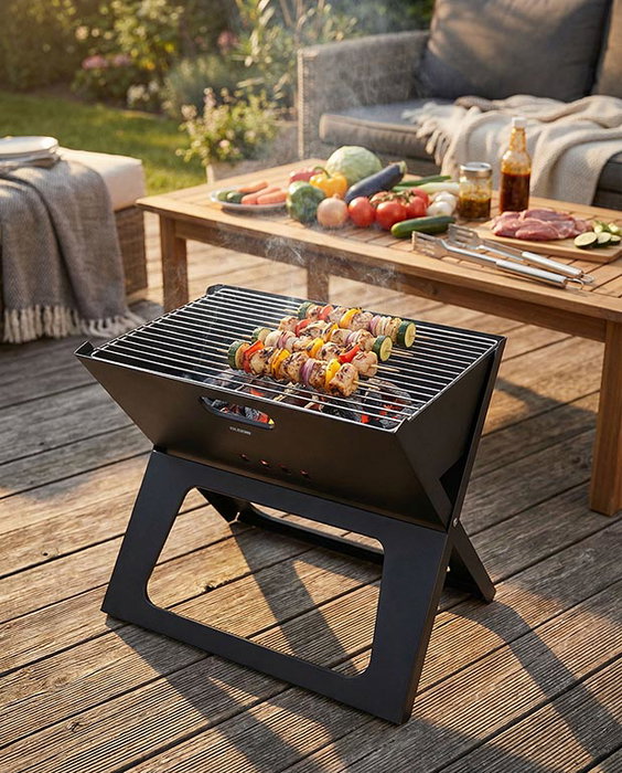 Algon Bbq Barbacoa Plegable con Funda TNT Algon Bbq Barbacoa Plegable con Funda TNT