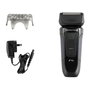Remington F4002 Máquina de Afeitar de Rotación Shaver F4 Style Series Wet & Dry Color Negro y Azul con Recortadora