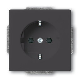 BUSCH-JAEGER 2013-0-5265 Enchufe de Superficie future linear Anthrazit, CEE 7/3 2P+E, 250 V, 16 A, Negro