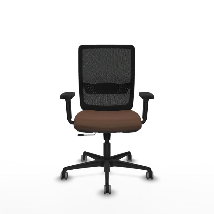 PIQUERAS Y CRESPO Silla de oficina Haches con mecanismo Sincro/Traslack Marrón y Negro PIQUERAS Y CRESPO Silla de oficina Haches con mecanismo Sincro/Traslack Marrón y Negro