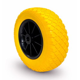 Cascoo Rueda impinchable de poliuretano expandido amarilla ø260 mm