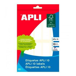 Apli Etiquetas Adhesivas 20x75 mm Escritura Manual C-Romos 10 X 10H Blanco
