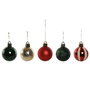 DKD Home Decor Set de 20 Bolas de Decoración Navideña Verde y Rojo