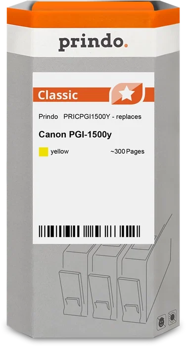 Prindo Cartucho de tinta amarillo PRICPGI1500Y Classic Prindo Cartucho de tinta amarillo PRICPGI1500Y Classic
