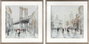 DKD Home Decor Cuadro Lienzo PS 63x3x63 New York London (Surtido de 2 piezas)