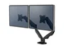 Fellowes Soporte Doble de Monitor Eppa 9683401, Brazo de Pinza/Atornillado para 2 Pantallas hasta 39", 8 kg, Negro