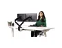 Fellowes EPPA Brazo Doble para Monitor Negro