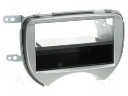 ACV Bastidor de montaje de radio 2 DIN para Nissan Micra (K13) 2011-2013 color plata