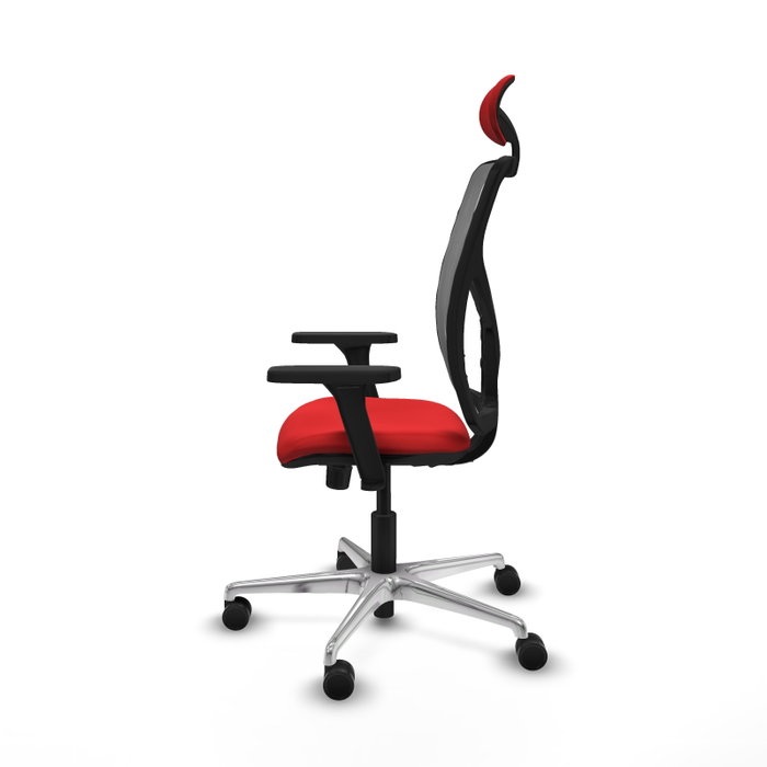 PIQUERAS Y CRESPO Silla de oficina Motilla con mecanismo Sincro, Rojo y Gris PIQUERAS Y CRESPO Silla de oficina Motilla con mecanismo Sincro, Rojo y Gris