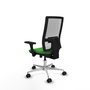 PIQUERAS Y CRESPO Silla de oficina Horna Verde y Blanco con mecanismo Sincro/Traslack