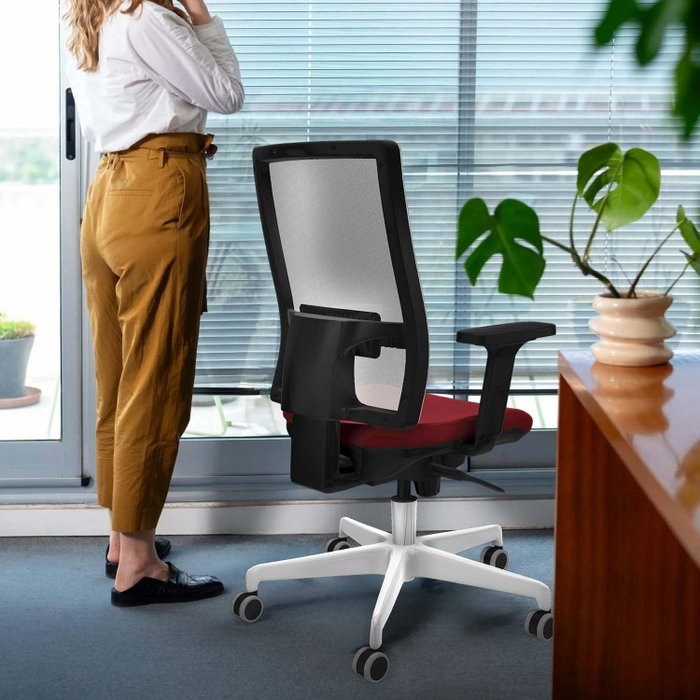 PIQUERAS Y CRESPO Silla de oficina Horna Rosa y Negro