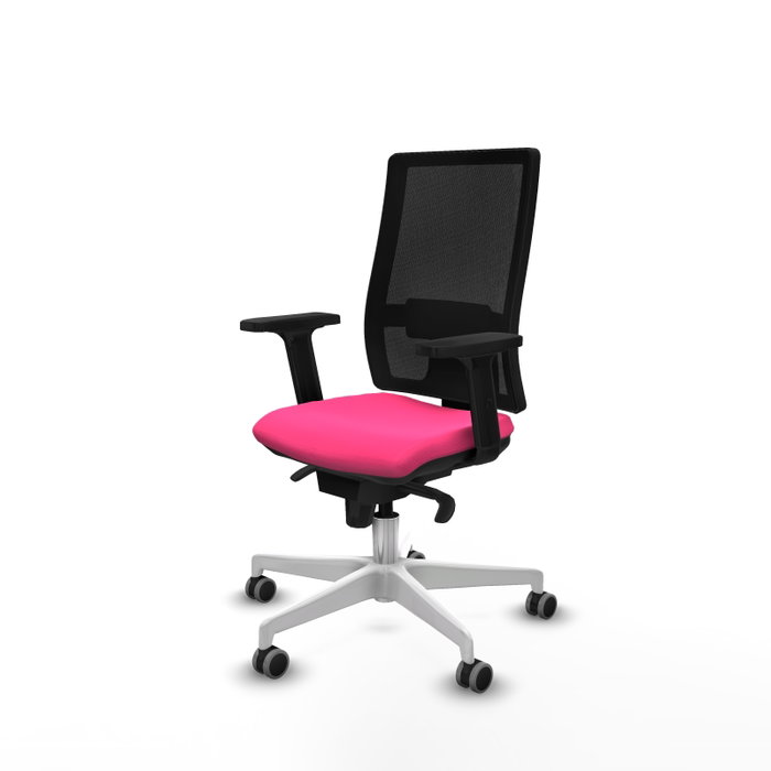 PIQUERAS Y CRESPO Silla de oficina Horna Rosa y Negro