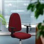 PIQUERAS Y CRESPO Silla de oficina Aýna Naranja con Brazos 1D