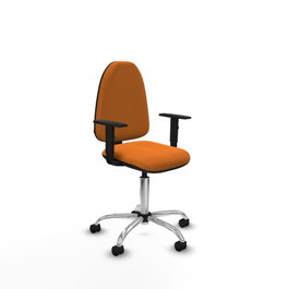 PIQUERAS Y CRESPO Silla de oficina Aýna Naranja con Brazos 1D