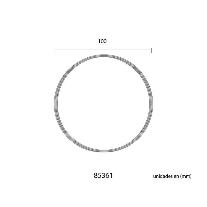 Edm Rollo de Alambre de Aluminio Dorado, Calibre Ø1,5 mm x 5 m
