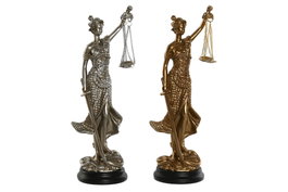 DKD Home Decor Figura de la Justicia Dioses Mitológicos, Surtido de 2 unidades