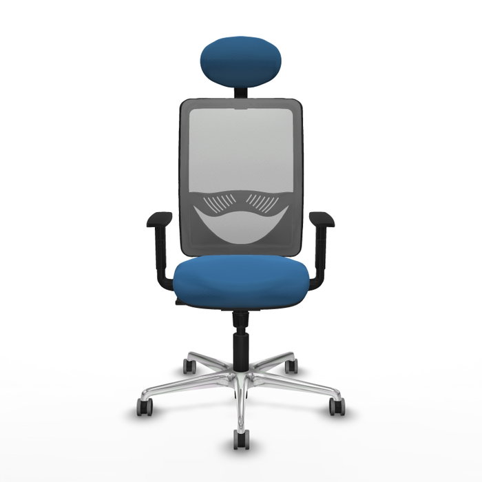 PIQUERAS Y CRESPO Silla de oficina Zulema con mecanismo Sincro, Azul claro y Gris PIQUERAS Y CRESPO Silla de oficina Zulema con mecanismo Sincro, Azul claro y Gris