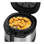 Tefal Uno M FF215D30 Freidora de Aire 1.8 L 1600 W Negro y Acero Inoxidable con Pantalla y Capa Antiadherente - Capacidad 1 kg, Temperatura 150-190 °C