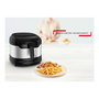 Tefal Uno M FF215D30 Freidora de Aire 1.8 L 1600 W Negro y Acero Inoxidable con Pantalla y Capa Antiadherente - Capacidad 1 kg, Temperatura 150-190 °C