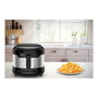 Tefal Uno M FF215D30 Freidora de Aire 1.8 L 1600 W Negro y Acero Inoxidable con Pantalla y Capa Antiadherente - Capacidad 1 kg, Temperatura 150-190 °C