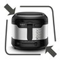Tefal Uno M FF215D30 Freidora de Aire 1.8 L 1600 W Negro y Acero Inoxidable con Pantalla y Capa Antiadherente - Capacidad 1 kg, Temperatura 150-190 °C