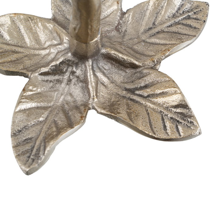 Portavelas Oro Aluminio Decoración 14 X 14 X 20 cm (Set de 2)